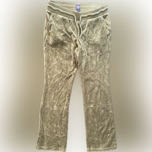 GAP Olive Velour Joggers